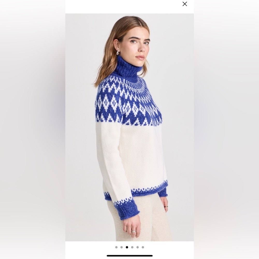 Alex Mill Bailey fair isle turtleneck. brand new in the plastics bag